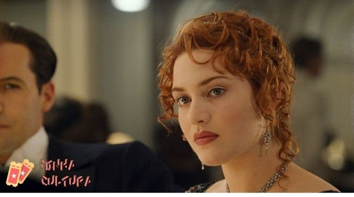Kate Winslet como Rose em cena de Titanic