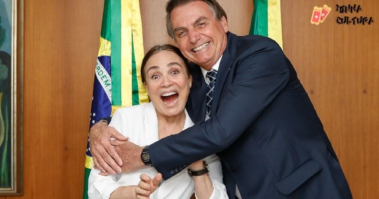 Regina Duarte e Bolsonaro